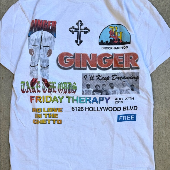 Brockhampton Ginger Friday Therapy Tour Music Tshirt M 20x27 - Picture 2 of 6